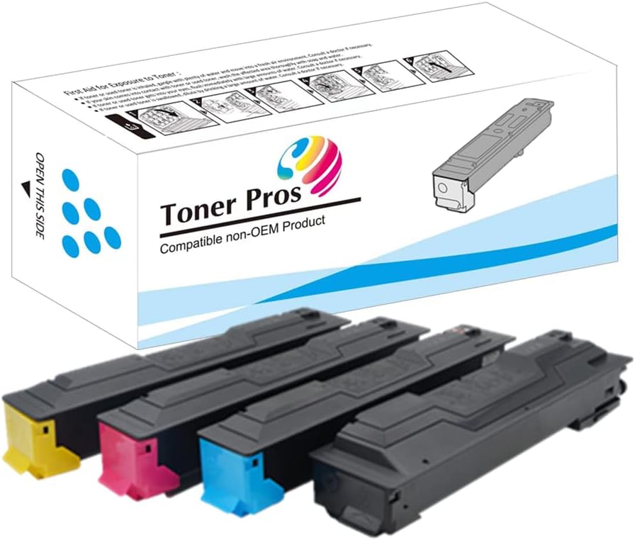 4 Color Pack Compatible Toner Cartridge Replacement for TK-5197
