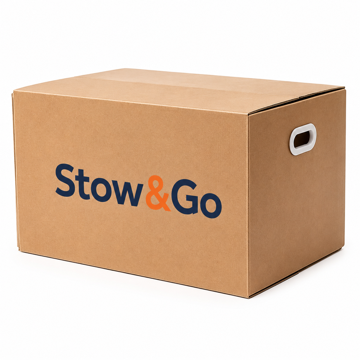 Stow & Go Reusable / Collapsible Plastic Moving / Storage Box (Blue)