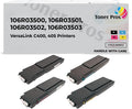 Toner Pros Replacement Toner Cartridges 106R03500, 106R03501, 106R03502, 106R03503 (4-Color-Pack) Compatible for Xerox VersaLink C400, C405 Printer (Standard-Yield) Black: 2,500 & Color: 2,500 Pages