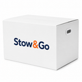 Stow & Go Reusable / Collapsible Plastic Moving / Storage Box (White)