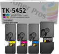 Toner Pros Replacement TK-5452 (TK5452) Toner Cartridge - Compatible for Kyocera Ecosys PA2600cx PA2600cwx MA2600cwx MA2600cwfx Laser Printers (4-Color-Pack: KCMY) Black 4,100 & Colors 3,200 Pages
