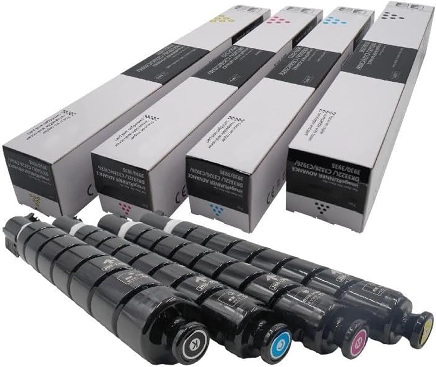 Toner Pros Compatible (GPR66) Toner Replacement for GPR-66 (GPR-66K, GPR-66C, GPR-66M, GPR-66Y) Canon ImageRunner Advance (iR-ADV) DX C3926i C3930i C3935i Printer (4 Color Pack) Black 38K Color 25.5K