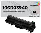Toner Pros Remanufactured (Standard Capacity) Toner Replacement for Xerox Versalink 106R03940 (Pages Yield: 10,300 Pages) Black Toner for Xerox Versalink B600 / B605 / B610 / B615 Printers