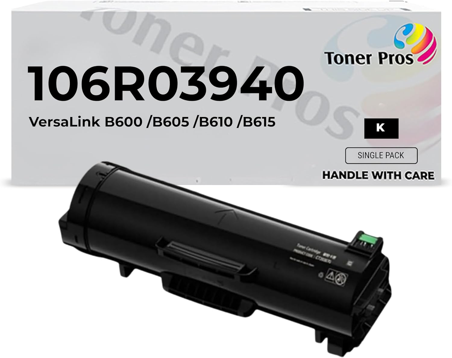 Toner Pros Remanufactured (Standard Capacity) Toner Replacement for Xerox Versalink 106R03940 (Pages Yield: 10,300 Pages) Black Toner for Xerox Versalink B600 / B605 / B610 / B615 Printers