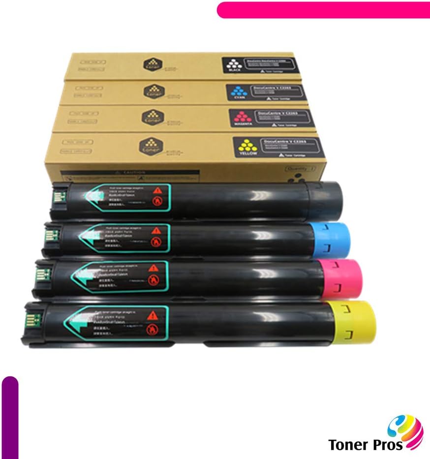 Toner Pros (TM [Combo Pack] Compatible Toner for Xerox Versalink C7020/C7025/C7030 Printer (4 Color) Black 16,100 & Color 9,800 Pages (106R03741, 106R03742, 106R03743, 106R03744) + Waste Toner Bottle