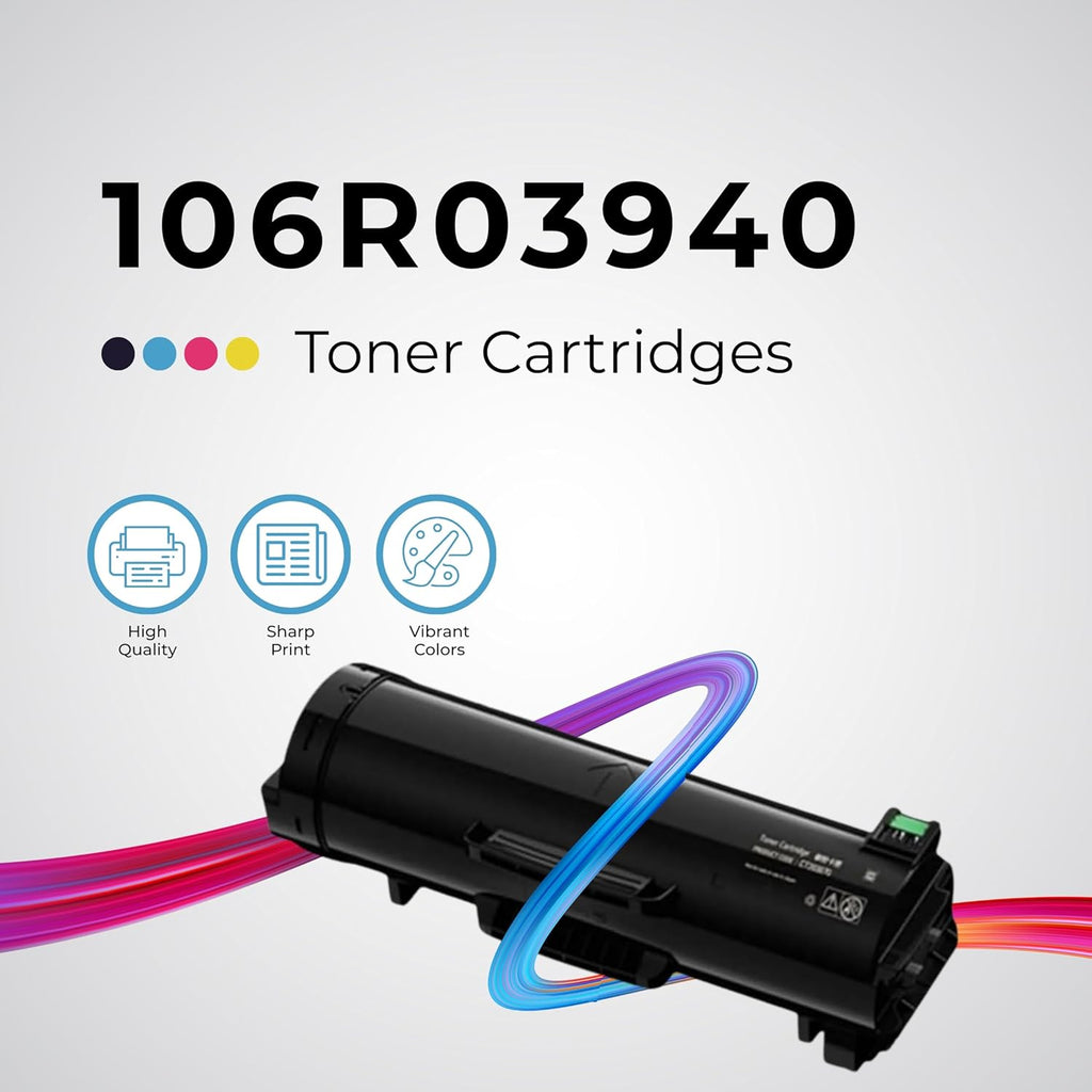 Toner Pros Remanufactured (Standard Capacity) Toner Replacement for Xerox Versalink 106R03940 (Pages Yield: 10,300 Pages) Black Toner for Xerox Versalink B600 / B605 / B610 / B615 Printers