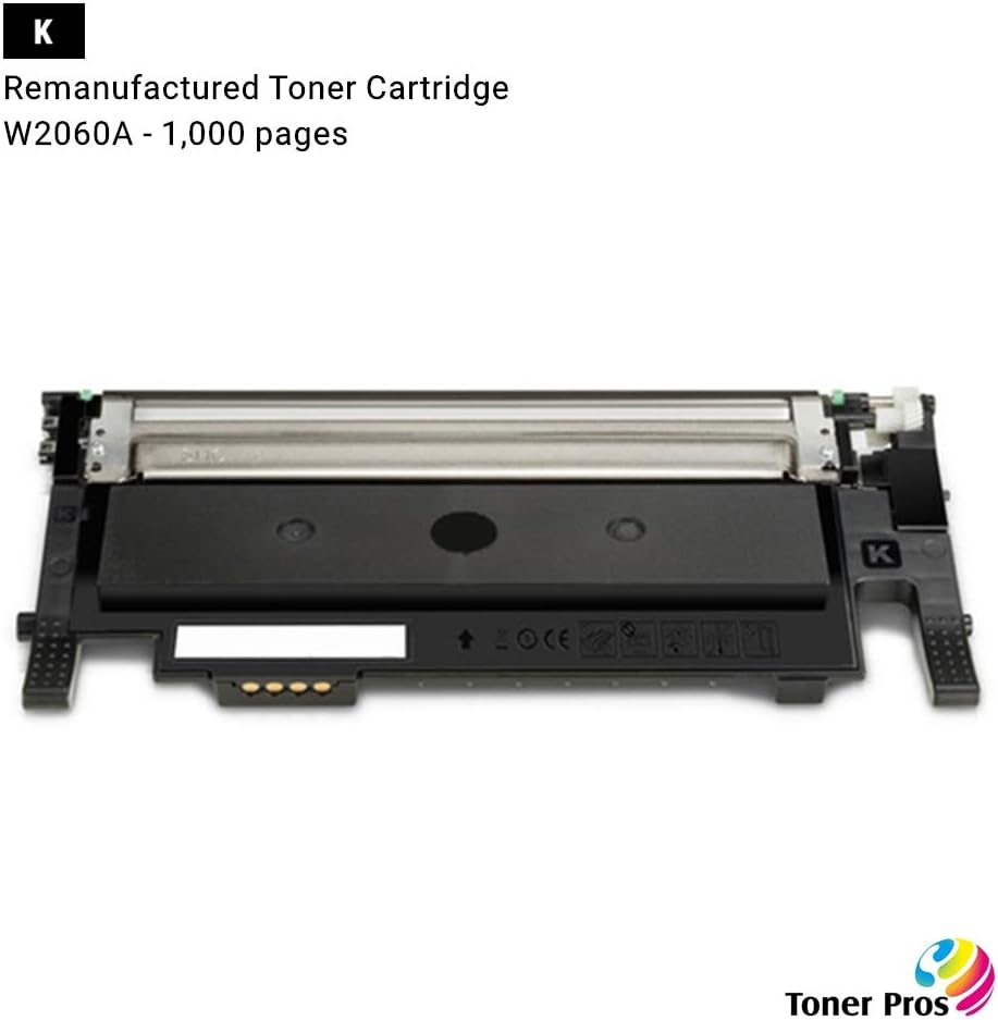 Toner Pros (TM) Remanufactured Toner Cartridge Replacement for HP 116A W2060A W2061A W2062A W2063A for HP Color Laser 150A 150nw MFP178nw 179fnw (4 Color Pack)