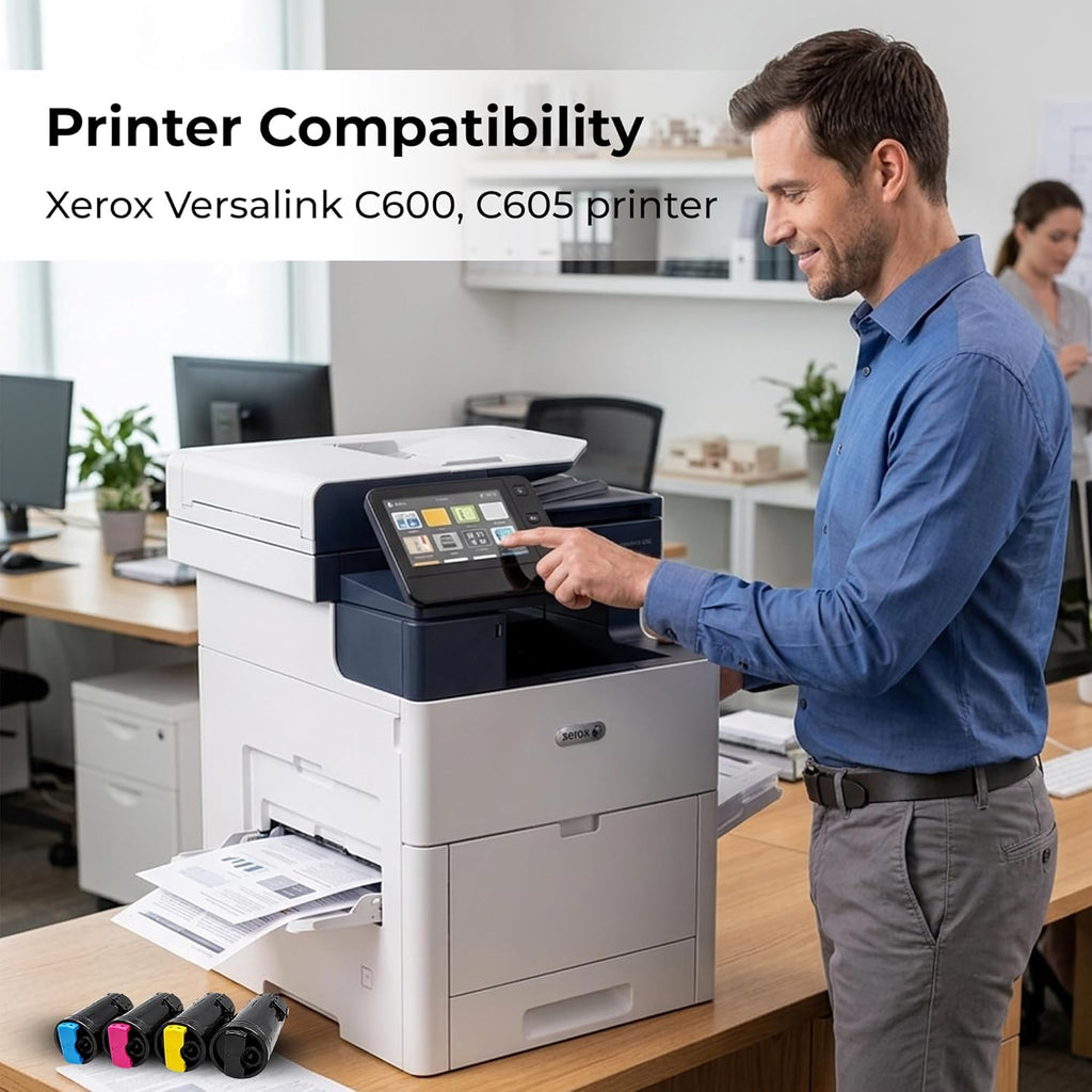 TONER PROS Remanufactured Xerox Versalink 106R03900, 106R03901, 106R03902, 106R03903 Toner Cartridge - Extra High Yield, Replacement for C600 C605 Printer - 4 Color Pack KCMY