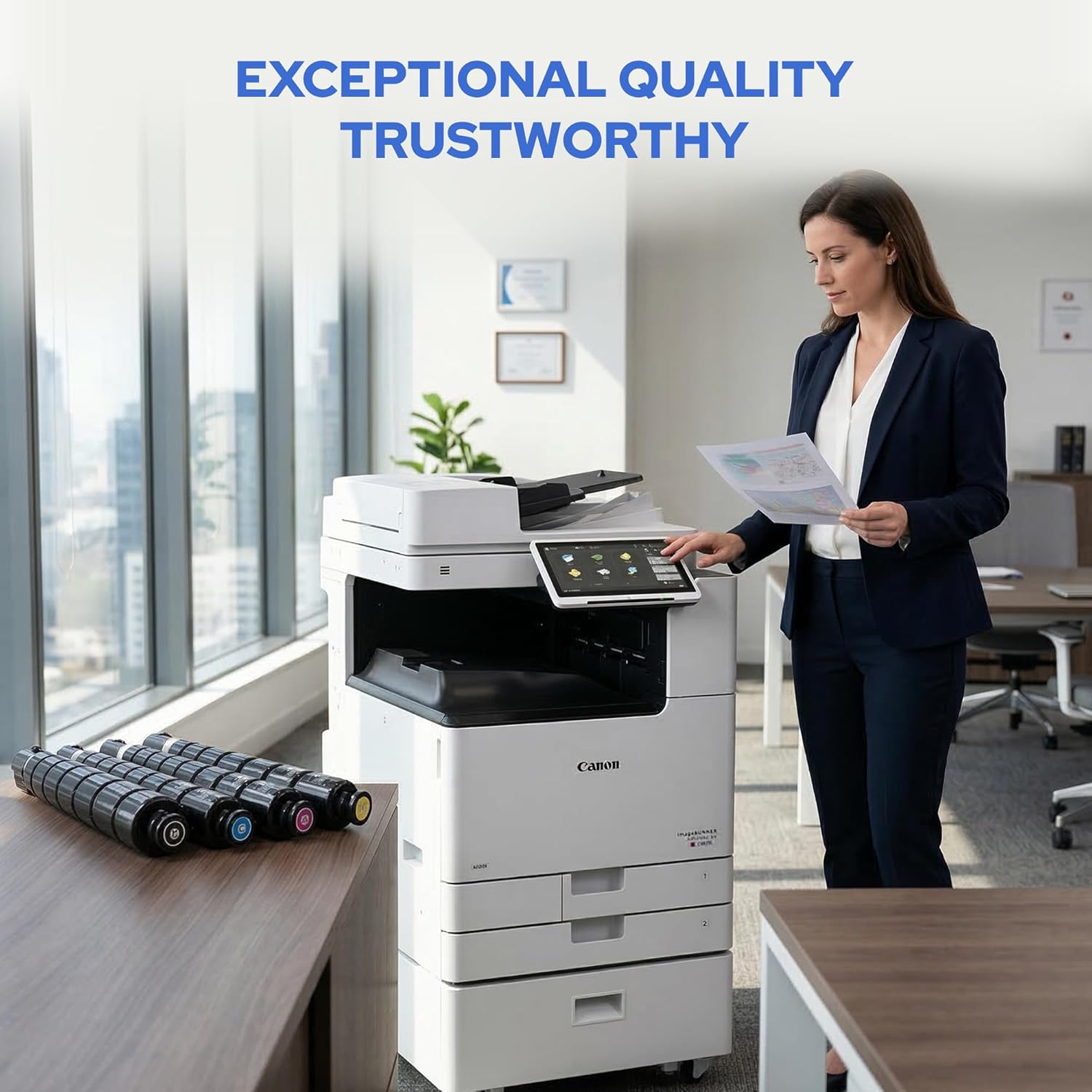 Toner Pros Compatible (GPR66) Toner Replacement for GPR-66 (GPR-66K, GPR-66C, GPR-66M, GPR-66Y) Canon ImageRunner Advance (iR-ADV) DX C3926i C3930i C3935i Printer (4 Color Pack) Black 38K Color 25.5K