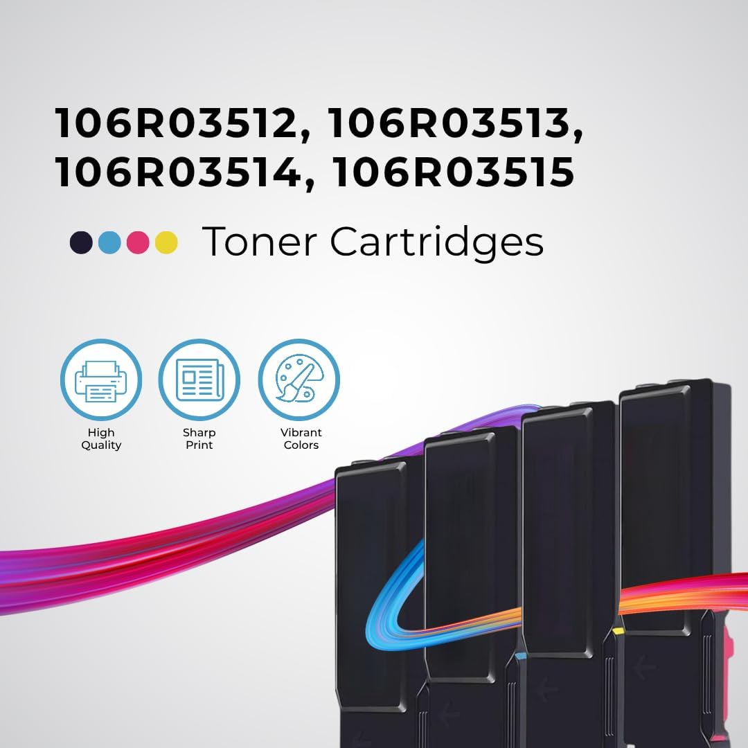 Toner Pros Remanufactured Toner Cartridge for Xerox VersaLink C400, C405 Printers – High Yield 4-Pack – Replaces 106R03512, 106R03513, 106R03514, 106R03515 – Compatible Xerox Toner – Made in USA High Capacity