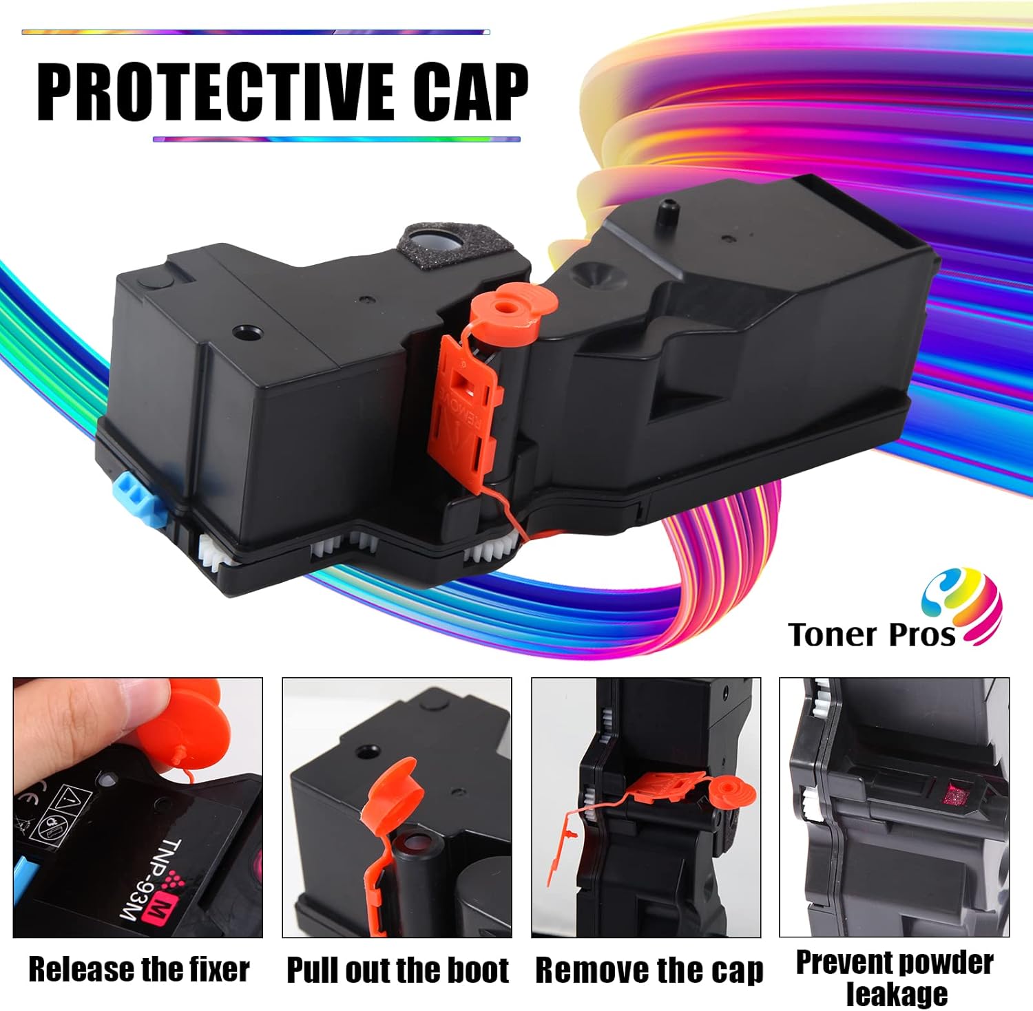 Toner Pros Compatible TNP-93 (TNP93) Toner Cartridge (TNP-93K TNP-93C TNP-93Y TNP-93M) for Konica Minolta Bizhub C3125i Printer (Black 6,000 & Color 4,000 Pages)