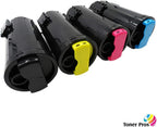 [Extra High Yield] 4 Color Pack Remanufactured Toner Replacement for Xerox Versalink C500 C500DN C500N C505 C505DN C505N Printers - Black 12,100 Pages