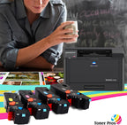 Toner Pros Compatible TNP-93 (TNP93) Toner Cartridge (TNP-93K TNP-93C TNP-93Y TNP-93M) for Konica Minolta Bizhub C3125i Printer (Black 6,000 & Color 4,000 Pages)