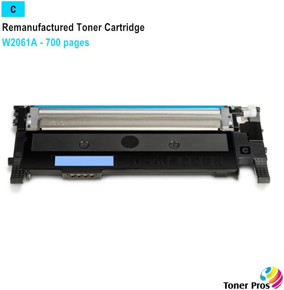 Toner Pros (TM) Remanufactured Toner Cartridge Replacement for HP 116A W2060A W2061A W2062A W2063A for HP Color Laser 150A 150nw MFP178nw 179fnw (4 Color Pack)