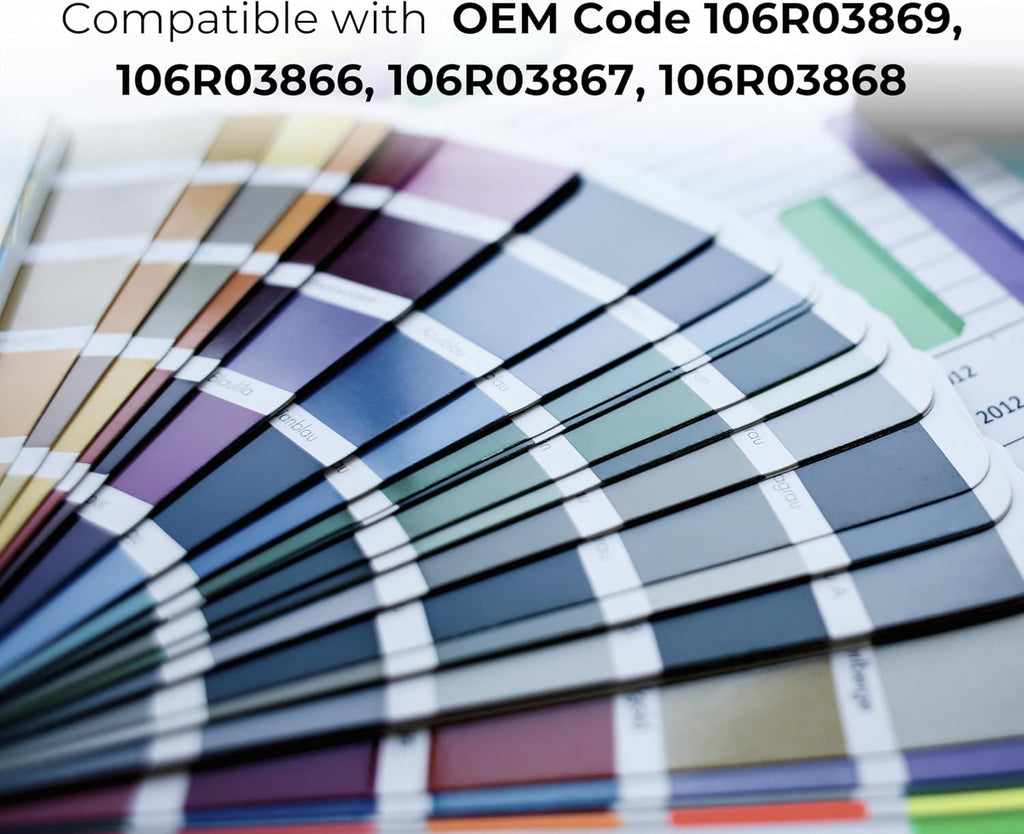 TONER PROS Remanufactured Xerox Versalink 106R03869, 106R03866, 106R03867, 106R03868 Toner Cartridge - Extra High Yield Replacement for C500 C500DN C500N C505 C505DN C505N Printers - 4 Color Pack  Extra High Capacity