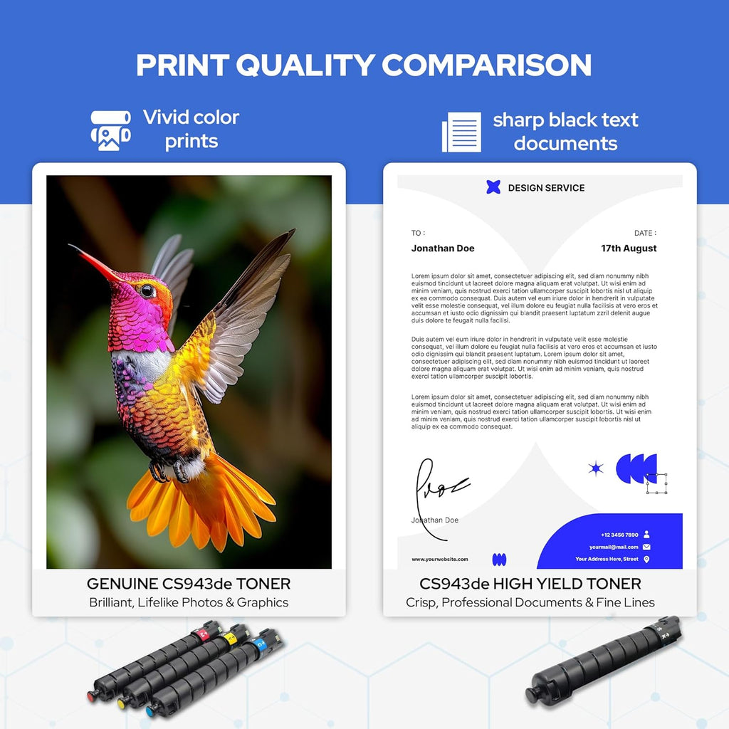 Toner Pros Compatible Toner Cartridges for Lexmark CX942/943/944 – High Yield Replacement for OEM 83D0HK0, 83D0HC0, 83D0HM0, 83D0HY0 – Black, Cyan, Magenta, Yellow 4-Pack