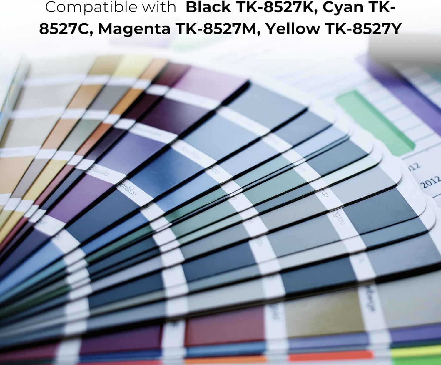 Toner Pros Replacement TK-8527 Toner Cartridge - Compatible for Kyocera TASKalfa 3552ci 3553ci 4052ci 4053ci Color Printers, 4-Color Pack KCMY - Yield 30,000 Black & 20,000 Colors Pages