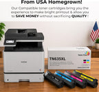 Toner Pros TN635XL Compatible Toner Cartridge Set (Black Cyan Magenta Yellow, 4 Pack) for HL-L8430CDW HL-L8570CDW MFC-L8730CDW L8930CDW – High Yield 5,550 Black / 4,500 Color