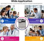 Compatible TN637 Toner Cartridge Replacement for TN637BK TN637C TN637M TN637Y, 4 Pack Extra High Yield CMYK, Works with HL-L8570CDW MFC-EX575 MFC-L8970CDW Printers, 10,000 Pages Each