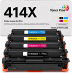 Toner Pros 414X Toner Cartridges 4-Color-Pack, Replacement for W2020X, W2021X, W2022X, W2023X, Compatible with HP MFP M479fdw LaserJet Pro M454dw M454dn M480f M455dn Printers