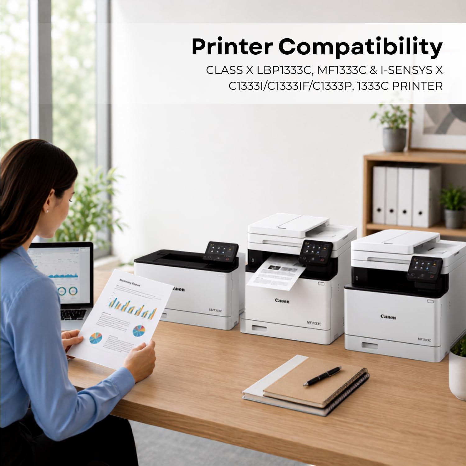 Toner Pros T12/T12L Compatible Toner Cartridge Replacement for T12 5098C005AA 5097C005AA 5096C005AA 5095C005AA | 4-Pack CMYK for Color imageCLASS X & i-SENSYS X Printers