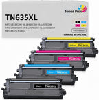 Toner Pros TN635XL Compatible Toner Cartridge Set (Black Cyan Magenta Yellow, 4 Pack) for HL-L8430CDW HL-L8570CDW MFC-L8730CDW L8930CDW – High Yield 5,550 Black / 4,500 Color