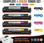 Toner Pros 206X Toner Cartridges 4-Color Toner Pack, Replacement for HP 206X W2110X W2111X W2112X W2113X, Compatible with Color LaserJet Pro M255dw M255nw M283fdw M283cdw M283fdn Printers