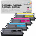 Toner Pros TN635XL Compatible Toner Cartridge Set (Black Cyan Magenta Yellow, 4 Pack) for HL-L8430CDW HL-L8570CDW MFC-L8730CDW L8930CDW – High Yield 5,550 Black / 4,500 Color