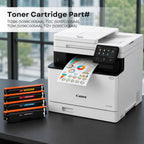 Toner Pros T12/T12L Compatible Toner Cartridge Replacement for T12 5098C005AA 5097C005AA 5096C005AA 5095C005AA | 4-Pack CMYK for Color imageCLASS X & i-SENSYS X Printers