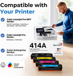 Toner Pros 414A Toner Cartridges 4-Color-Pack, Replacement for W2020A, W2021A, W2022A, W2023A, Compatible with HP MFP M479fdw LaserJet Pro M454dw M454dn M480f M455dn Printers
