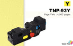 Toner Pros Compatible TNP-93 (TNP93) Toner Cartridge (TNP-93K TNP-93C TNP-93Y TNP-93M) for Konica Minolta Bizhub C3125i Printer (Black 6,000 & Color 4,000 Pages)