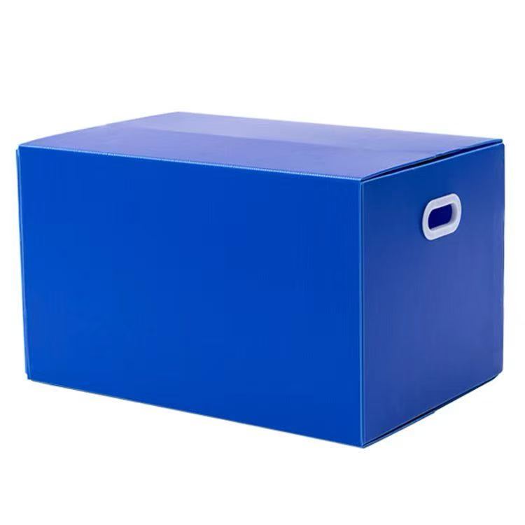 Stow & Go Reusable / Collapsible Plastic Moving / Storage Box (Blue)
