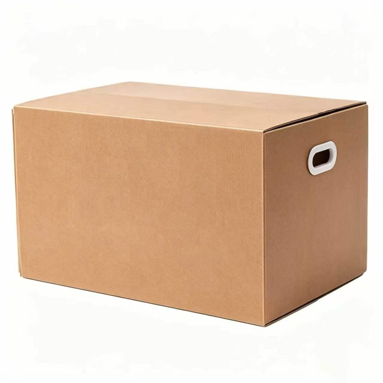 Stow & Go Reusable / Collapsible Plastic Moving / Storage Box (Brown)