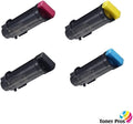 [High Capacity] 4 Color Pack Compatible Toner Cartridge Replacement for Dell S2825 H625 H825 Printers