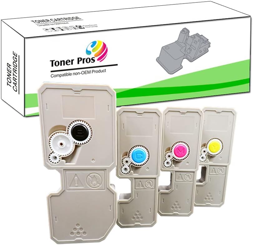 4 Color Pack Compatible Toner Cartridge Replacement for TK-5232 for Kyocera Ecosys P5021cdn P5021cdw M5521cdn M5521cdw - Black 2,600 & Colors 2,200 Pages