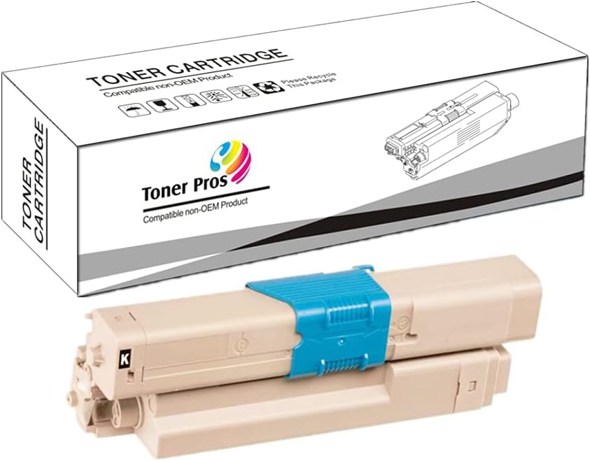 4 Color Pack Compatible Toner for Oki Okidata C332dn / C332 / MC363dn / MC363 - Black 3,500 & Colors 3,000 Pages
