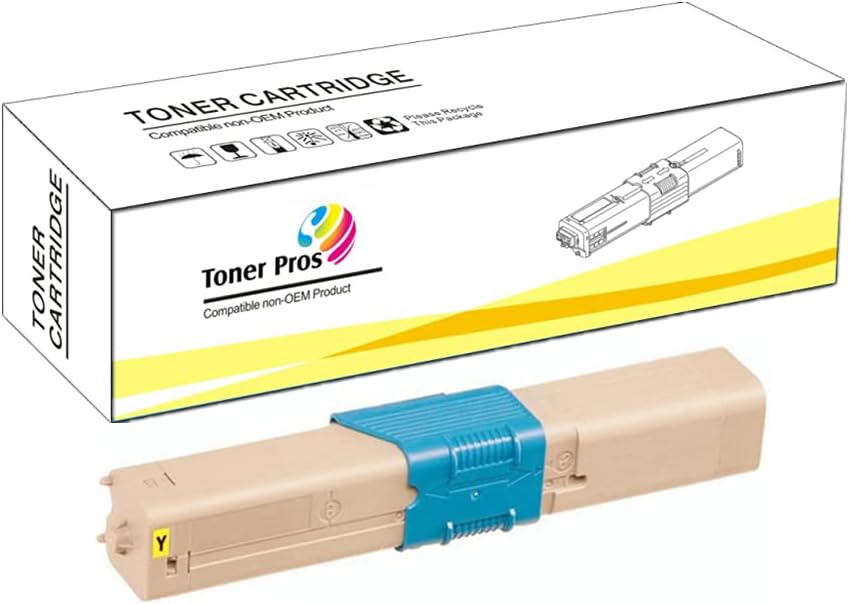 4 Color Pack Compatible Toner for Oki Okidata C332dn / C332 / MC363dn / MC363 - Black 3,500 & Colors 3,000 Pages