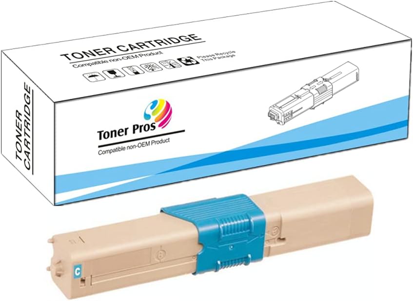 4 Color Pack Compatible Toner for Oki Okidata C332dn / C332 / MC363dn / MC363 - Black 3,500 & Colors 3,000 Pages