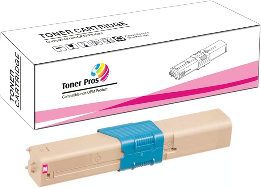 4 Color Pack Compatible Toner for Oki Okidata C332dn / C332 / MC363dn / MC363 - Black 3,500 & Colors 3,000 Pages