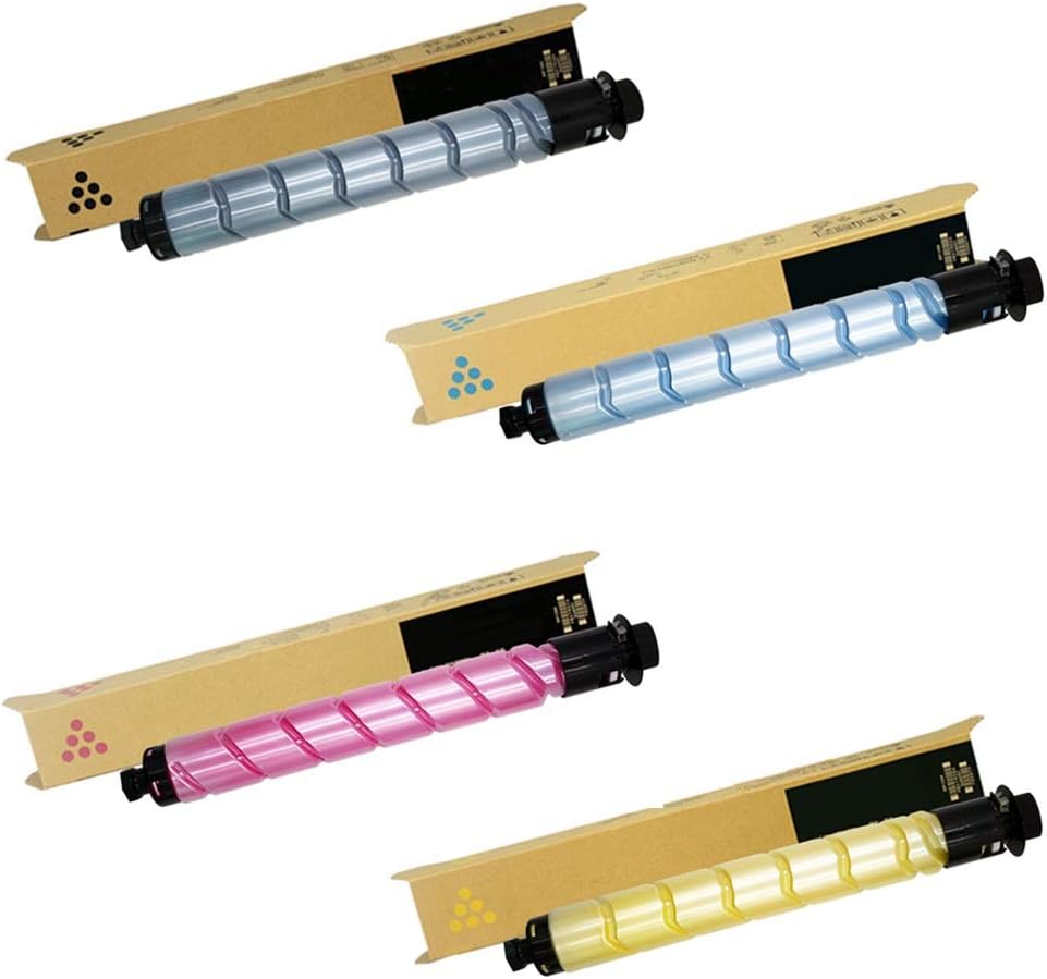 [High Yield] 4 Color Pack Compatible Toner for Ricoh IM C2000 IM C2500 Printers - Black 16,500 & Colors 10,500 Pages