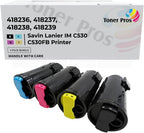 [High Yield] 4 Color Pack Compatible Toner Cartridge for Ricoh IM C530FB, Lanier IM C530FB, Savin IM C530FB Printer - Black 20,500 Pages & Color 18,000 Pages