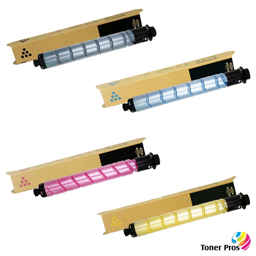[High Yield] 4 Color Pack Compatible Toner for Ricoh IM C3000 IM C3500 Printers - Black 31,000 & Colors 19,000 Pages
