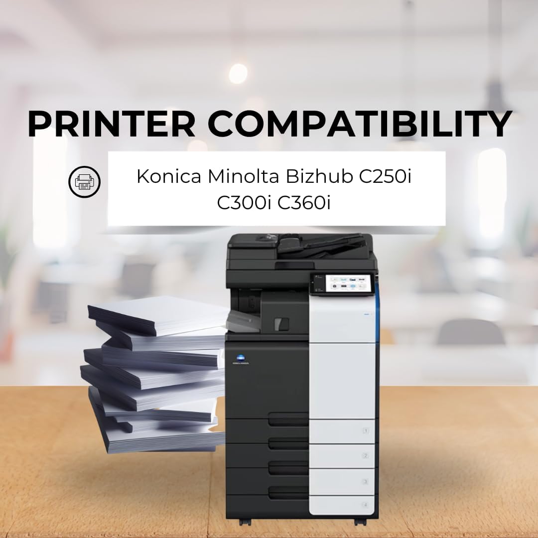 [High Yield] 4 Color Pack Compatible TN-328 Toner Cartridge for Konica Minolta Bizhub C250i C300i C360i Coiper Printer - 28,000 Pages