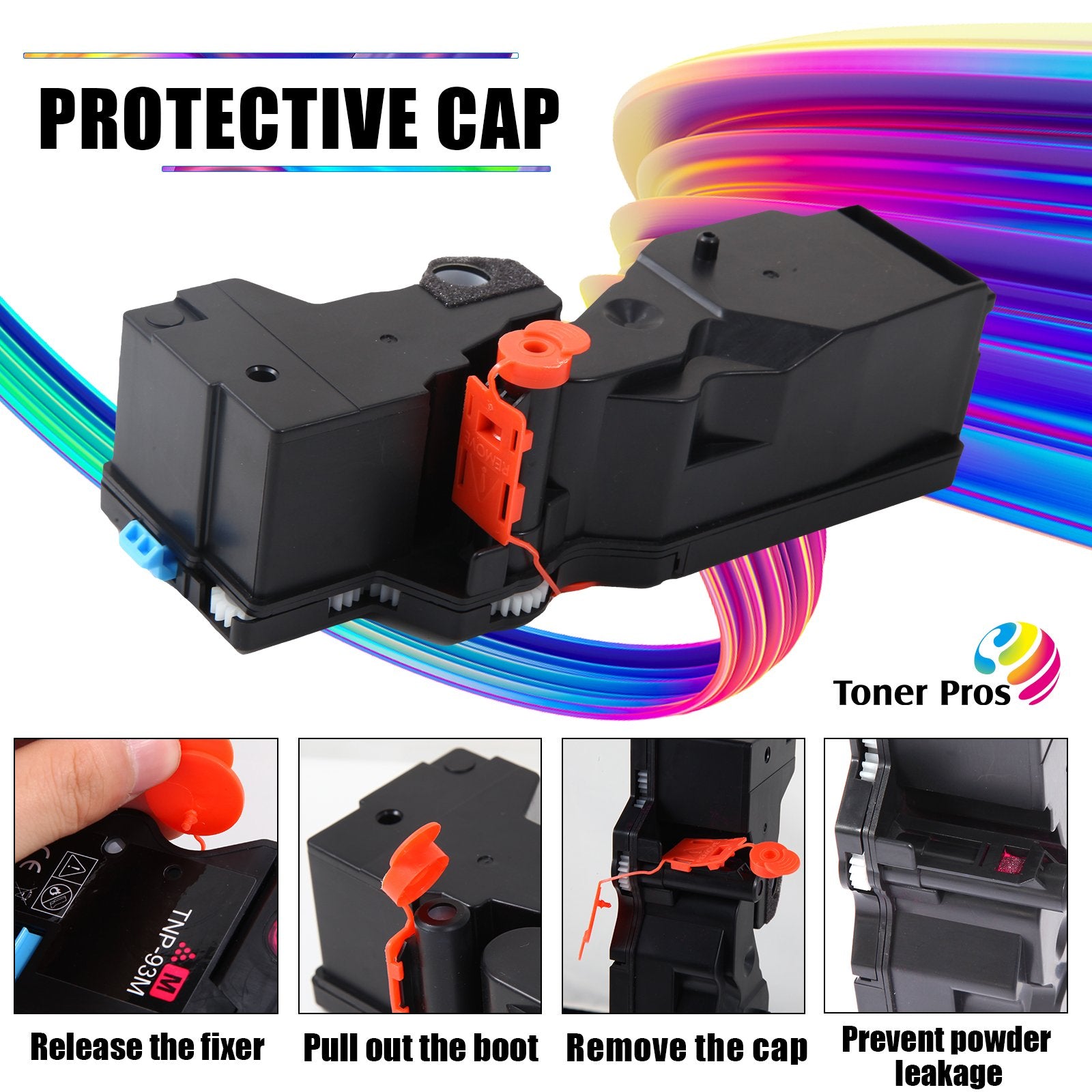 Compatible TNP-92 (TNP92) Toner Cartridge (TNP-92K TNP-92C TNP-92Y TNP-92M) for Konica Minolta Bizhub C3120i Printer (Black 6,000 & Color 4,000 Pages)