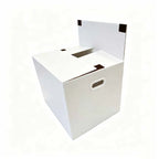 Stow & Go Reusable / Collapsible Plastic Moving / Storage Box (White)