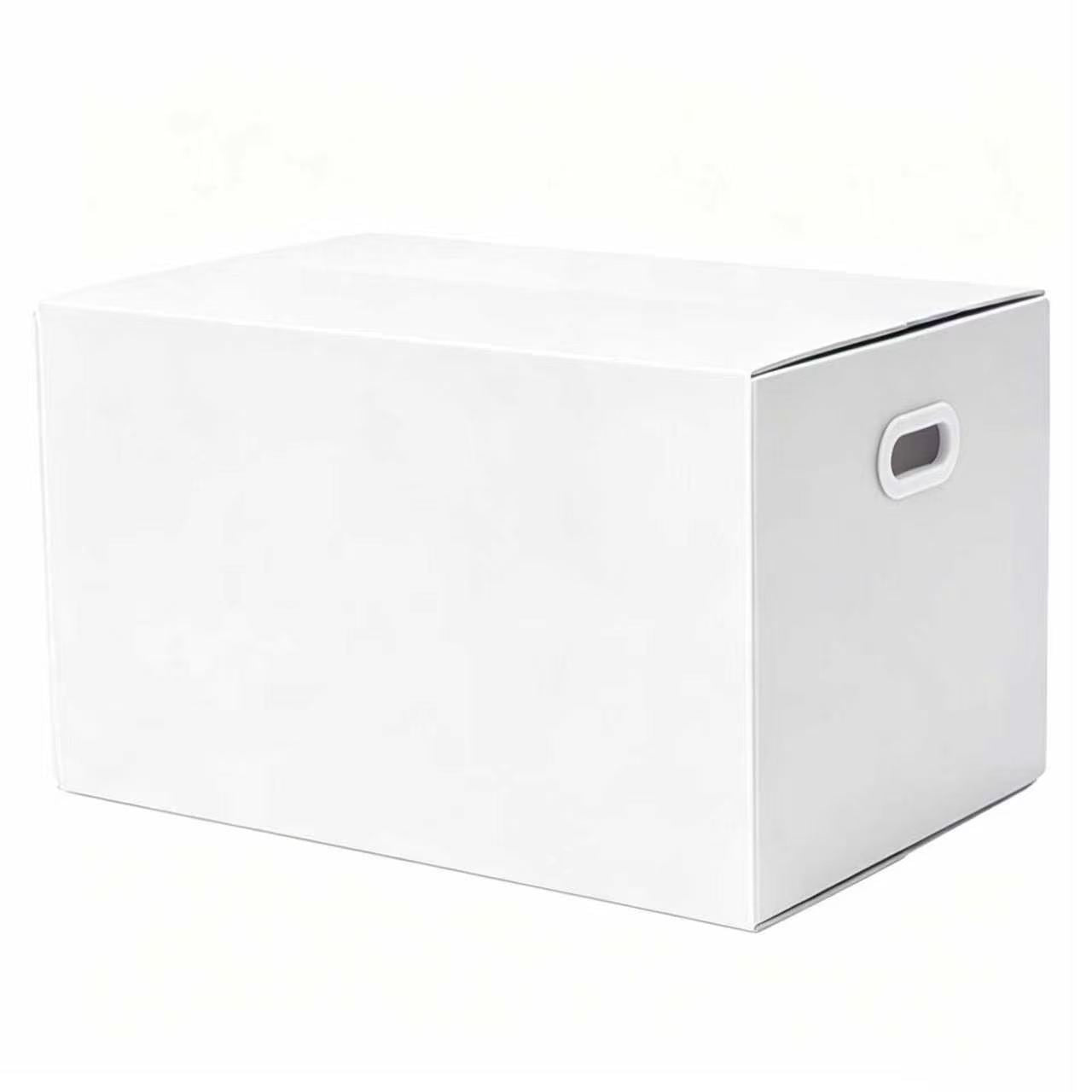 Stow & Go Reusable / Collapsible Plastic Moving / Storage Box (White)
