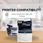 [Extra High Yield] 4 Color Pack Remanufactured Toner for Xerox VersaLink C400 / C405 Printers - Black 10,500 & Colors 8,000 Pages