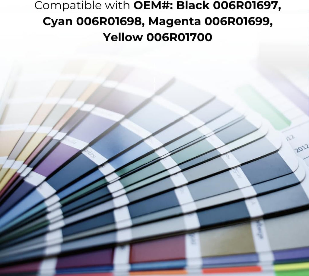 4 Color Pack Remanufactured Toner Replacement for Xerox AltaLink C8030, 8035, 8045, 8055, 8070 Printer - Black 26,000 & Colors 15,000 Pages
