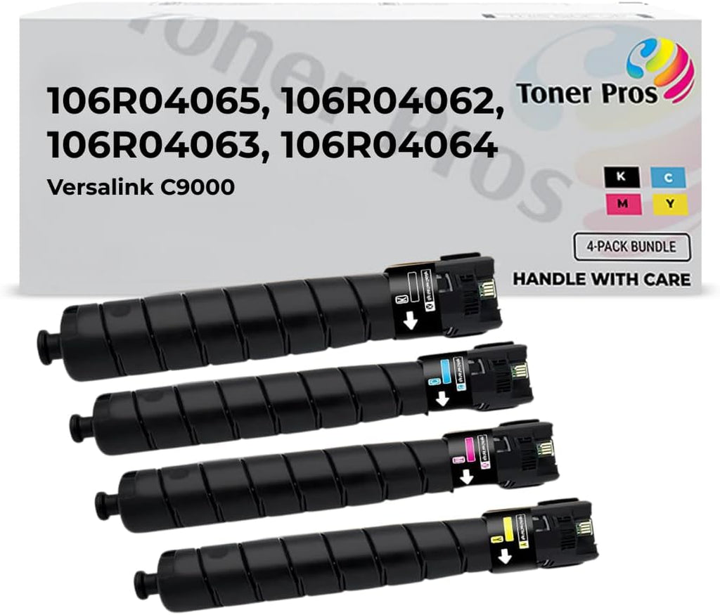 [Standard Capacity] 4 Color Pack Remanufactured Toner Replacement for Xerox Versalink C9000 Printer - Black 18,900 & Colors 12,300 Pages