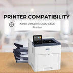 [Extra High Yield] 4 Color Pack Remanufactured Toner Replacement for Xerox Versalink C600 / C605 Printer - Black 12,200 & Colors 10,100 Pages